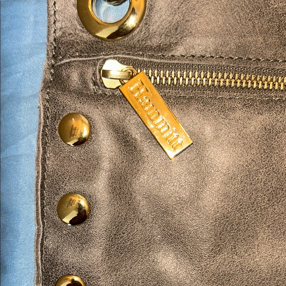 Hammett Medium Leather Tony Bag in Pewter - Picture 4 of 15